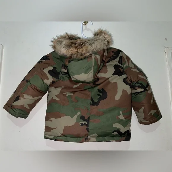 NWOT Polo Ralph Lauren Camouflage Water Resistant Down Parka Jacket